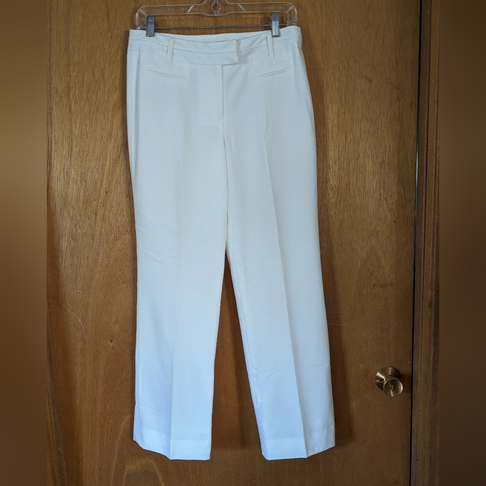 Dress Barn Woman's White Casual Dress Pants, Slacks